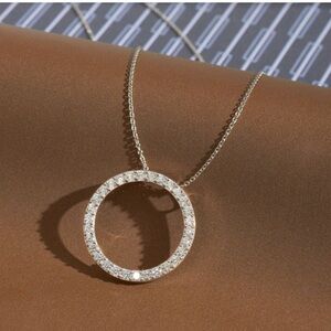 Ross-Simons 925 Sterling Silver Cubic Zirconia Necklace